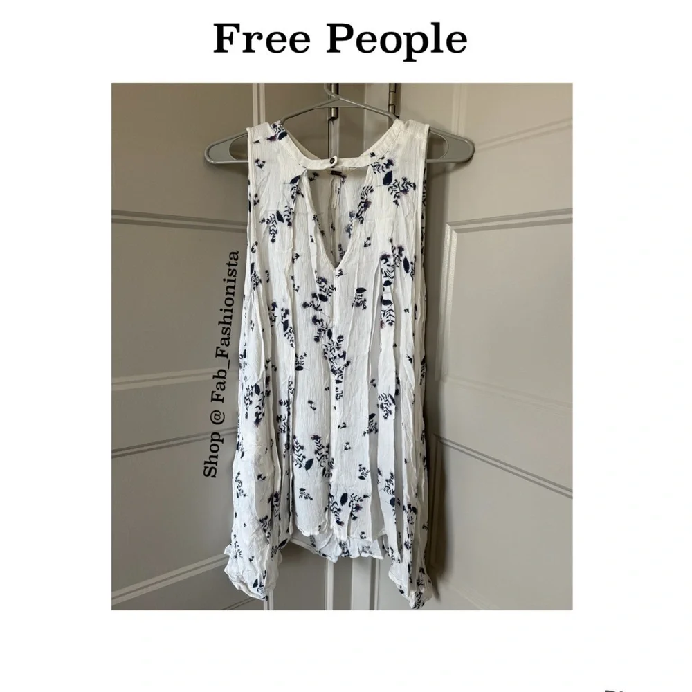Free People floral tunic swing dress size Medium